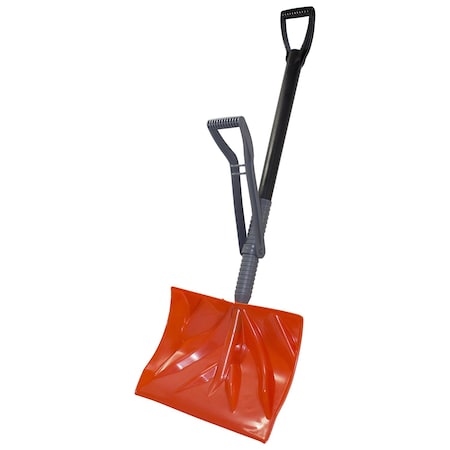 Emsco Group 18in Combination Snow Shovel with Adjustable Ergonomic Handle 1397-1
